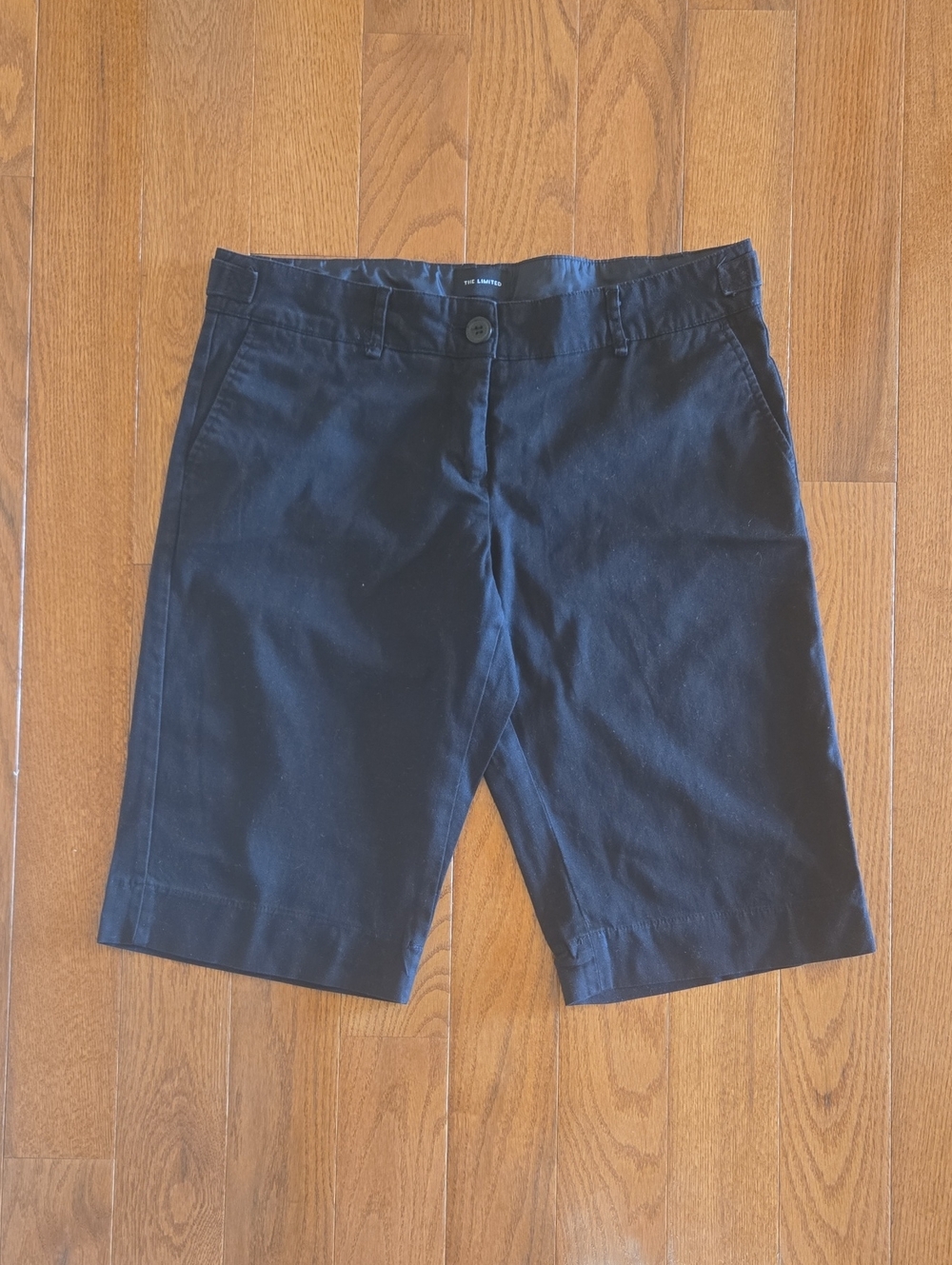 3/10$ The Limited Black Flat-Front Chino Shorts